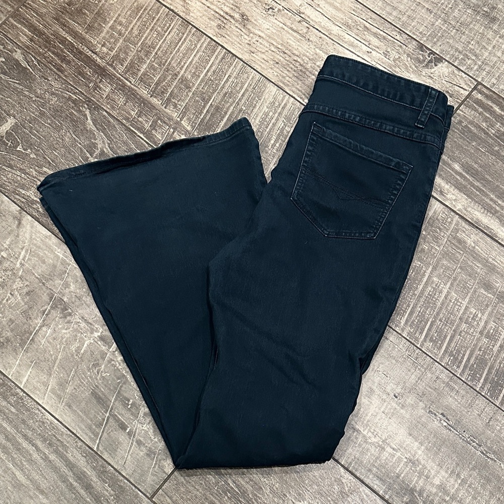 Free People Flare Bell Bottom Dark Blue  Women's Jeans 31 Stretch